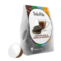 Dolce Vita Chocolate & Vanilla Biscuit 16 pods for Dolce Gusto