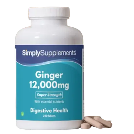 Simplysupplements Ginger Tablets 12,000mg 240 Tablets