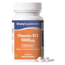 Simplysupplements Vitamin B12 1000µg 120 Tablets