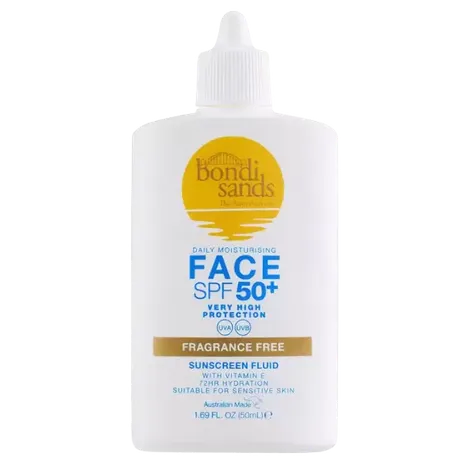 Bondi Sands SPF 50+ Fragrance Free Face Fluid 50ML