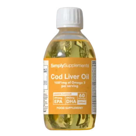 Simplysupplements Cod Liver Oil Liquid 60 Servings