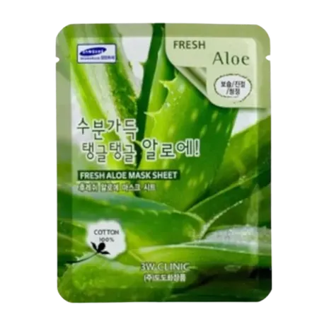 3W Clinic - Fresh Aloe Mask Sheet - 1pc