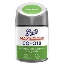 Boots Max Strength Co-Q10 30 Capsules