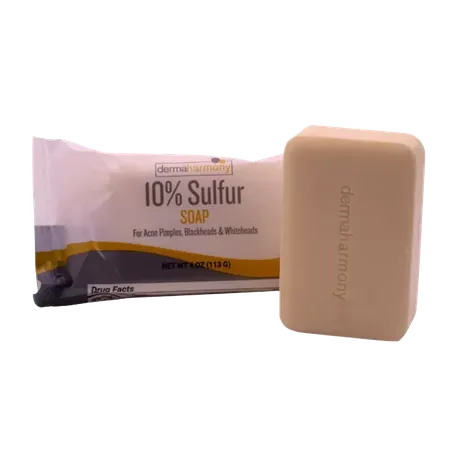 DermaHarmony  10% SULFUR BAR SOAP - 4 Oz