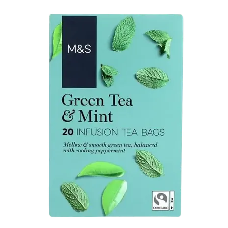 M&S Green Tea & Mint Teabags 20 per pack