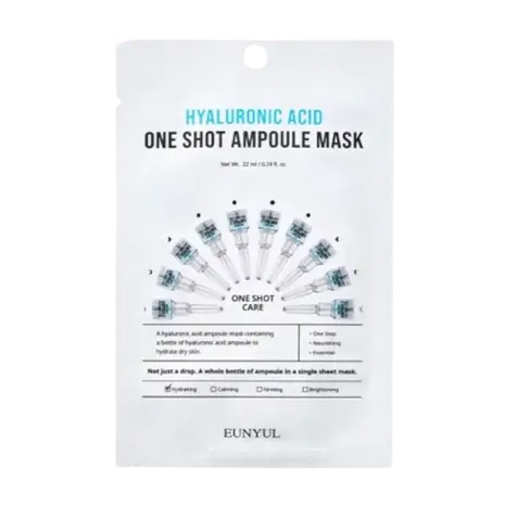 EUNYUL - One Shot Ampoule Mask - Hyaluronic Acid - 1pc