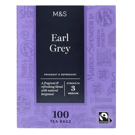 M&S Earl Grey Tea Bags 100 per pack