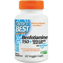Doctor's Best Benfotiamine 150 + Alpha-Lipoic Acid 300 - 60 vcaps