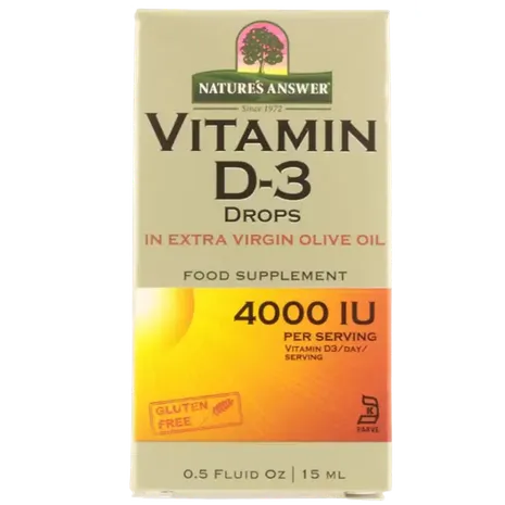 NATURE'S ANSWER Liquid Vitamin D3 Drops 15ML