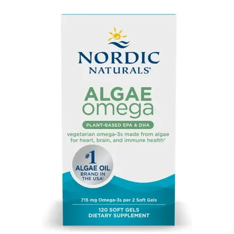 Nordic Naturals Algae Omega - 715mg Omega 3 - 60 softgels