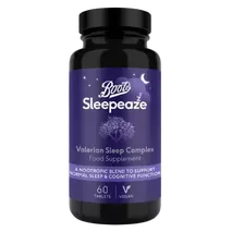 Boots Sleepeaze Valerian Sleep Complex Food Supplement 60 Tablets