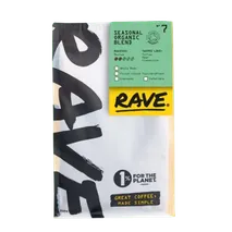 Rave Seasonal Organic Coffee Blend Nº 7 250 grams ( Expresso Grind )