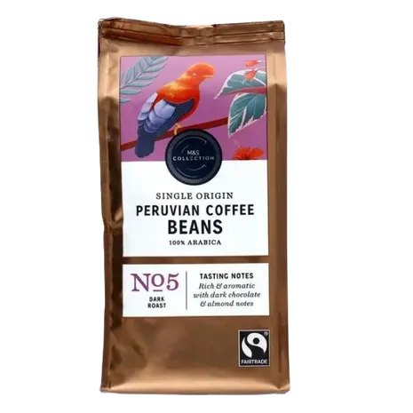 M&S Fairtrade Peruvian Coffee Beans 227g