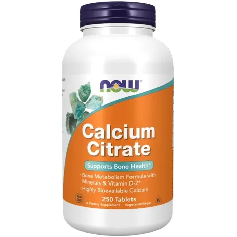 now Foods Calcium Citrate with Minerals & Vitamin D-2 - 250 tablets