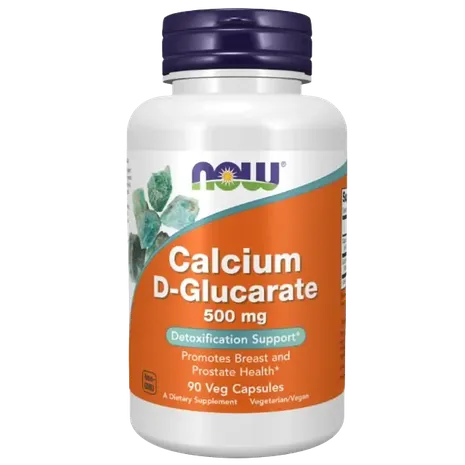Now Foods Calcium D-Glucarate, 500mg - 90 vcaps
