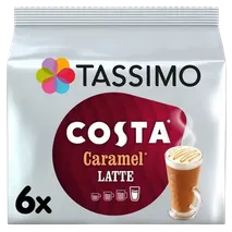 Tassimo Costa Caramel Latte Coffee Pods 6 per pack