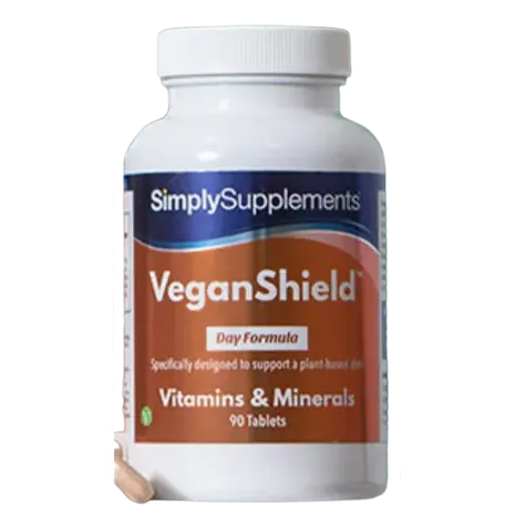 Simplysupplements VeganShield – Vegan Multivitamins with Omega 3 90 Serving