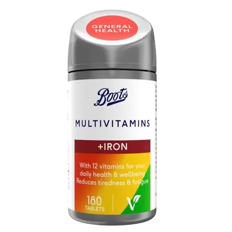 Boots Multivitamins with Iron 180 Tablets (6 month supply)