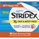 Stridex 2% Salicylic Acid Pads For Body and Face - XL Size - 90 Pads