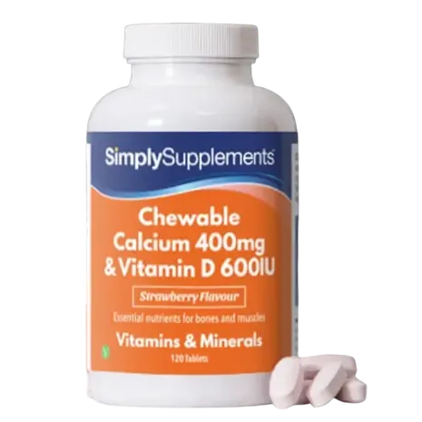Simplysupplements Chewable Calcium & Vitamin D3 Tablets 120 Tablets