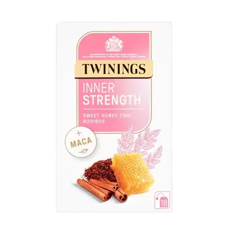 Twinings Inner Strength Sweet Honey Chai Rooibos Tea with Maca (18 Sachets)