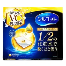 Unicharm - Silcot Sponge Touch Moisturizing Vitamin C Plus+ Cotton Pad 40 Pcs