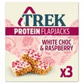 Trek White Chocolate & Raspberry Protein Flapjacks 50g - 3 Pack