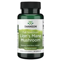 Swanson Full Spectrum Lion's Mane Mushroom, 500mg - 60 caps