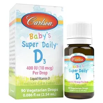 CarlsonLabs Baby's Super Daily D3, 400 IU - 2.54 ml.