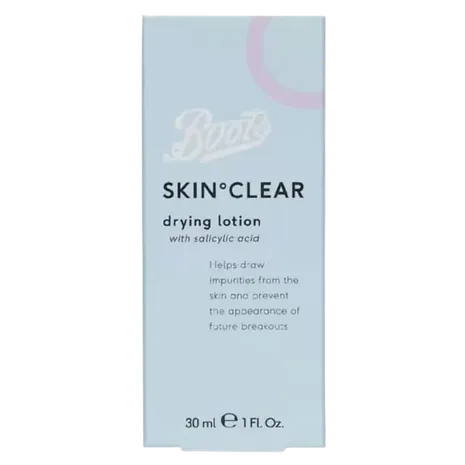 Boots Skin Clear Drying Lotion with salicylic acid 30ml