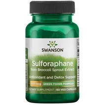 Swanson Sulforaphane from Broccoli Sprout Extract, 400mcg - 60 vcaps