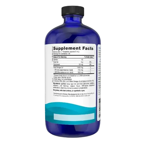 Nordic Naturals Omega-3 1560mg Lemon - 473 ML