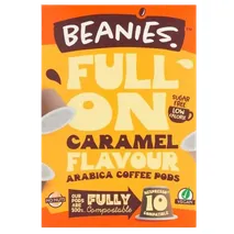 Beanies Caramel Flavoured Fully Compostable Coffee Pods 10 per pack