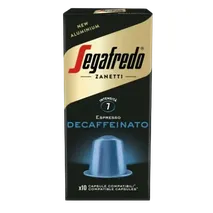 Segafredo Decaffeinated Espresso 10 pods for Nespresso