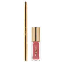 Merit Beauty The Lip Duo - Signature Lip Liner (Bescope) + Shade Slick Tinted Lip Oil (Twin Set)
