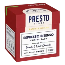 Presto Espresso Intenso Coffee Bags 80g