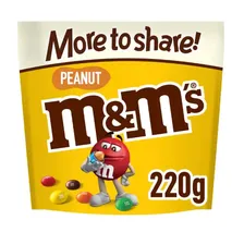 M&M's Peanut Milk Chocolate Pouch Bag 220g