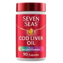 Seven Seas Cod Liver Oil Plus Multivitamins Omega-3 Fish Oil 90 Capsules