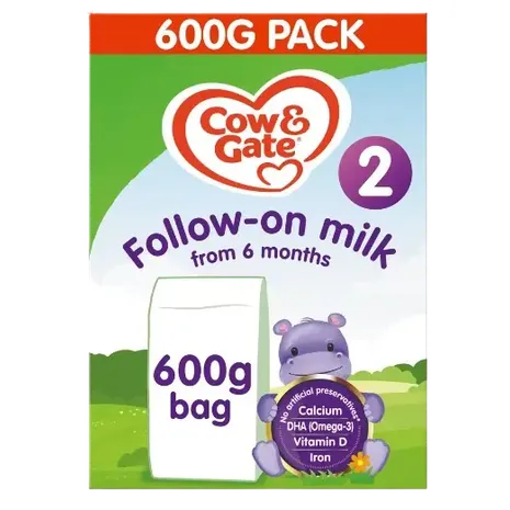 Cow & Gate 2 Follow On Baby Milk Formula Powder 6-12 Months 600g