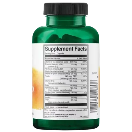 swanson Super Stress B-Complex with Vitamin C 100 caps