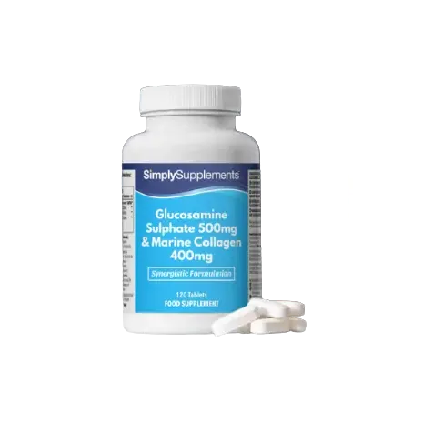 Simplysupplements Glucosamine 500mg & Marine Collagen 400mg 240 Tablets (120+120)
