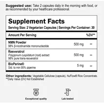Omre NMN + RESVERATROL 90 caps (3 Months )