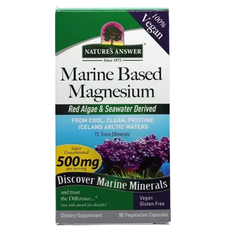 NATURE'S ANSWER Marine based Magnesium 500mg 90 Capsules