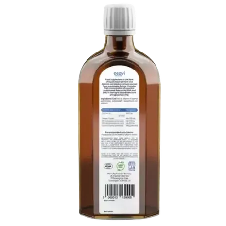 Osavi Norwegian Cod Liver Oil 1000mg Omega 3 (Unflavoured) 250ml