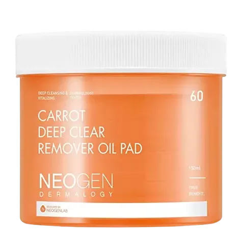 NEOGEN - Dermalogy Carrot Deep Clear Remover Oil Pad 60 sheets