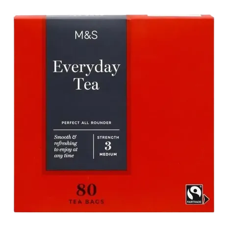 M&S Fairtrade Everyday Tea Bags 80 per pack