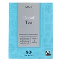 M&S Fairtrade Decaffeinated Teabags 80 per pack