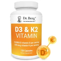 Dr. Berg Vitamin D3 K2  10,000 IU - 120 CAP
