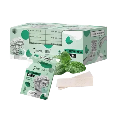 JAWLINER® Chewing Gum Spearmint Medium Hard (2 Months supply)