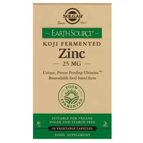 Solgar EarthSource Food-Fermented Koji Zinc 30 Caps